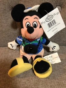 Peluche sacchetto Topolino Topolino turistico Disney 8" nuovo con etichette - Foto 1 di 6