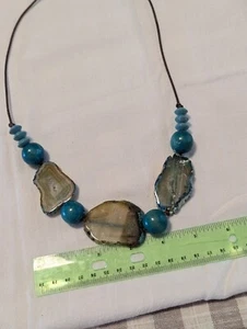 TURQUISE NECKLACE HAND MADE - Picture 1 of 4