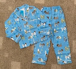 Girls Company Store 2 Piece Pajama Set Blue Posh Pets Print Size 4 100% Cotton - Picture 1 of 5