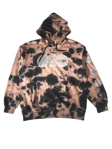 NASA Unisex Tan & Black Tie-Dye Exploration NASA Logo Hoodie - Picture 1 of 8