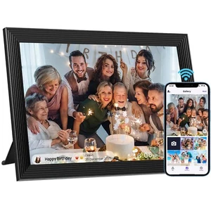 32GB 10.1 inch WiFi Digital Photo Frame 1280 * 800 IPS Touch Screen Share Mom... - Picture 1 of 9