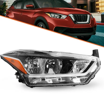 For 2017 2018 2019 2020 Nissan Kicks Halogen Passenger Headlight Right Headlamp - Image 1 of 4