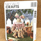 McCalls 6922 Bunny Plush with Clothes Decorative Rabbits Sewing Pattern Crafts