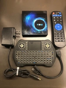 Android 10 TV Box Quad Core (T95) with bonus Mini Keyboard controller - Picture 1 of 9