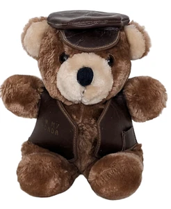 Telemarks Specialty Stuffed Toys I Love Honda Teddy Bear Leather Vest And Hat - Picture 1 of 2