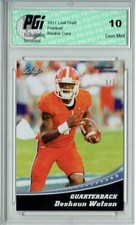 Deshaun Watson 2017 Leaf Blank Back #4 Silver #1 of 7 Rookie Card PGI 10