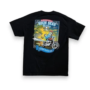 Margaritaville Cayman Islands High Seas Biker Rally 2017 T Shirt Womens Medium - Picture 1 of 6
