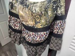 Womens skirt size L/XL Pull on "Fire Los Angeles"  Peasant Elastic short - Picture 1 of 6