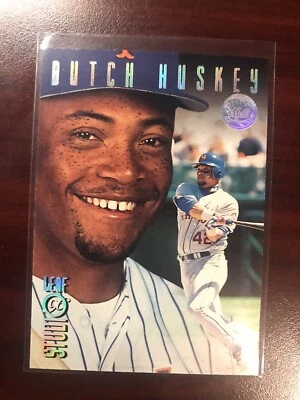 1996 LEAF STUDIO SILVER PRESS PROOF PARALLEL #17 BUTCH HUSKEY NY METS SP 1/100 - Image 1 of 2