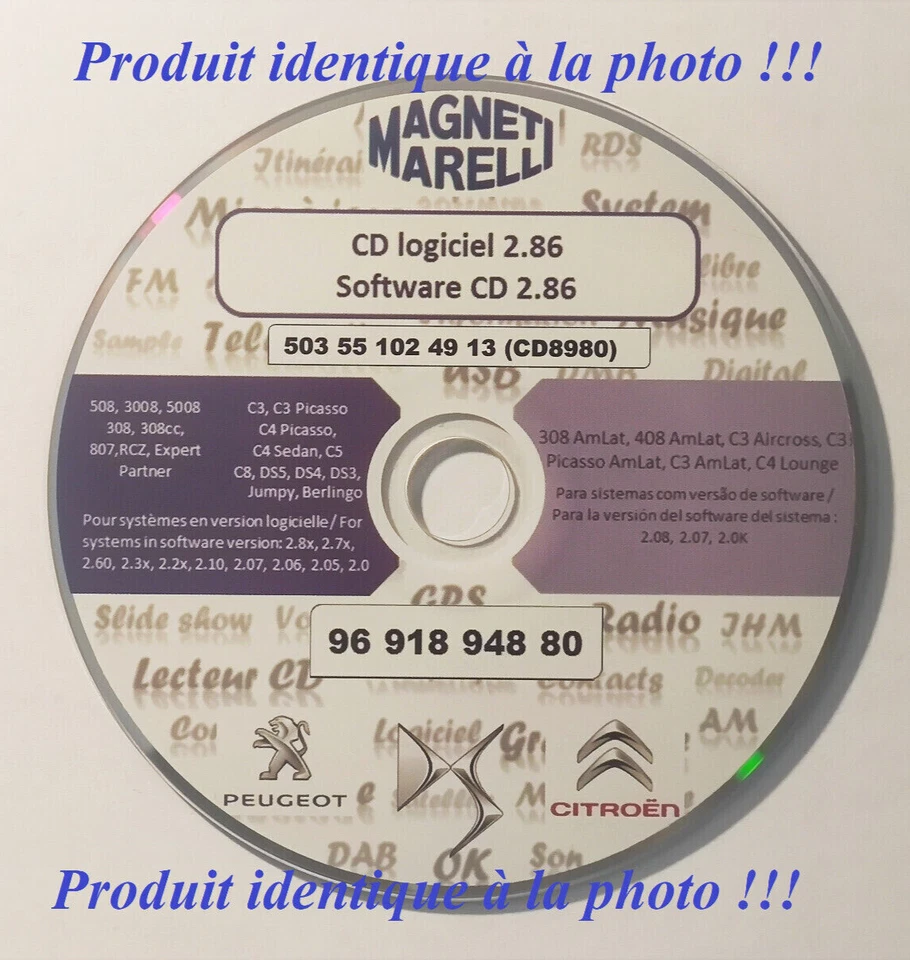 Mise à Jour cd 2.86 Firmware software Système Multimédia Peugeot/Citroen-V.2.86 - Photo 1/2