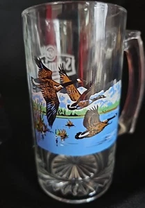 Schmidts Beer Collectors Series Glass Beer Mug Series 3 Mug 2 Canadian Geese - Picture 1 of 8