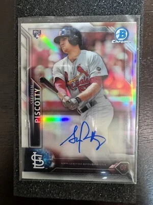 2016 BOWMAN CHROME ON 卡亲笔签名反光 SP RC STEPHEN PISCOTTY #315/499 — 第 1/4 张图片