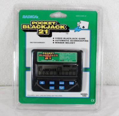 Radica Pocket Blackjack 21 Edad 3+ Modelo 1350 Nuevo A274 Foto 1 de 4