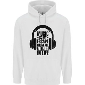 Music Is My Escape From B/S IN Life Rock dziecięca bluza z kapturem