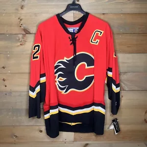 NWT CCM Calgary Flames Jarome Iginla #12 NHL Hockey Jersey Red Men's Size XL - Picture 1 of 13