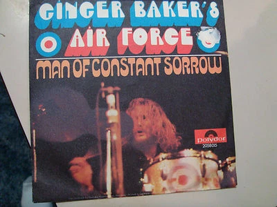 GINGER BAKER’S AIR FORCE:(Of Cream w/DennyLaine)Man Of Constant Sorrow-GermanPSL Foto 1 de 4