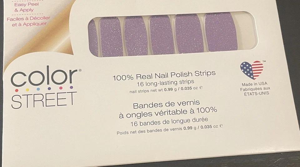 Цветные уличные полоски для лака для ногтей блестящие дни впереди фиолетовый - Изображение 1 из 1