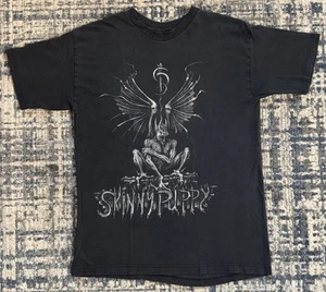 Vintage 1992 Skinny Puppy Last Rights T Shirt L Electro Industrial Ministry NIN - Picture 1 of 8