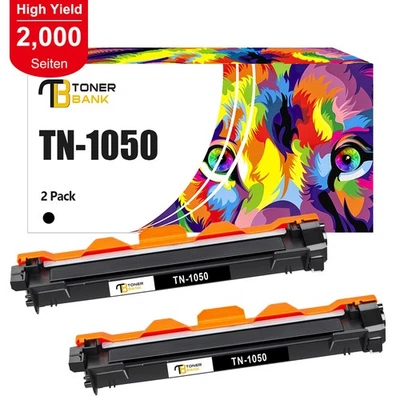 2 Toner Kompatibel Für Brother TN1050 DCP1510 DCP1512 HL1110 MFC1810 1815 1910W - Bild 1 von 4