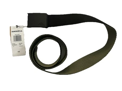 Cinturón reversible Quiksilver The Jam 5 corte a medida negro verde oliva Foto 1 de 4