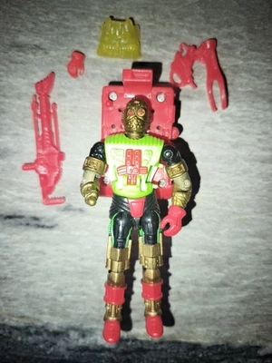 GI Joe 1992 Overkill, 100% completo, boneco quase perfeito, mochila não testada, muito boa - Imagem 1 de 2