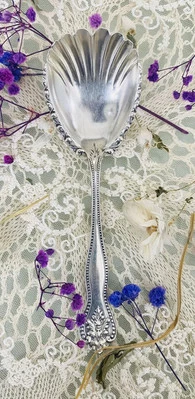 Gorham F. A. Durgin Antigua Plata de Ley 1859 Cuentas Pala Concha Cuchara de Azúcar Foto 1 de 4