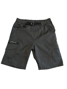 Wrangler ATG Ripstop Cargo Shorts Boys Size L 12/14 Dark Gray Elastic Belt Waist - Picture 1 of 7