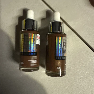 2x Maybelline Super Stay 24H Skin Tint, 375, Very Deep Color W/ Warm Brown - Image 1 of 2