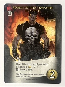 PUNISHER BOOM GOES THE DYNAMITE Upper Deck Marvel Legendary - Picture 1 of 2