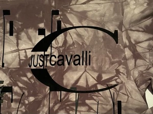 JUST CAVALLI Mens Pullover Long Sleeve Shirt-NWOT-L-Camo Tie Dye-Raised Felt - Picture 1 of 12