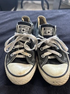 Sneaker Converse Chuck Taylor All Star Low OX da ragazzo taglia 2 nero/bianco - Foto 1 di 7