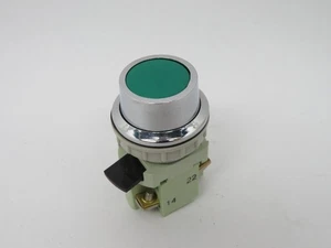 Generic Wide Base Green Momentary Push Button Switch 1NO 1NC 10A 250VAC NOP - Picture 1 of 4