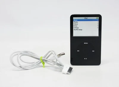 Apple iPod 5th Generation Enhanced 30GB Black A1136 MA446LL - Image 1 of 4