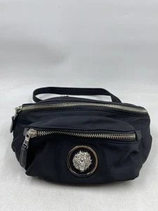 Versus Versace Black Nylon Silver Belt Bag Fanny Pack - Picture 1 of 8