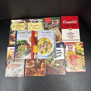 Lot of 10 Vintage 80s 90s Paperback Cookbooks Campbells Quick Easy Breakfast - Picture 1 of 20