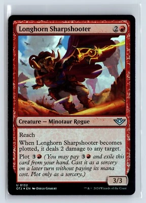 (2x) FOIL Longhorn Sharpshooter Outlaws of Thunder Junction – MTG Magic the Gath - Image 1 of 2