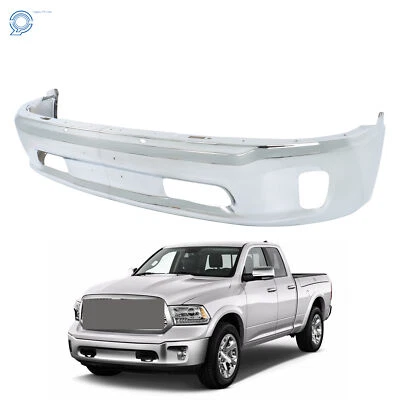Front Bumper For RAM 1500 13-18 / Ram 1500 Classic 19-24 W/Fog Light Hole Steel — 第 1/4 张图片