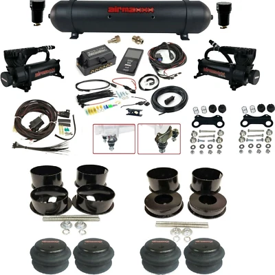 Air Lift 3P w/Black 580 Air Ride Kit Fits 1971–96 Impala Caprice GM B-Body Car - Image 1 of 4