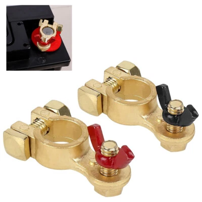 Car Battery Terminal Connector Top Post Clip Positive and Negative Pole - Image 1 of 4