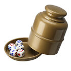 Bar Party Dice Cup Drinking Board Game Gambling Dice Box With 5 D6 Dice M Xll-Wf