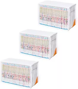 Comicbuch Aufbewahrungsboxen 3er Set weiß Reißverschluss Typ transparent Fenster faltbar - Bild 1 von 6