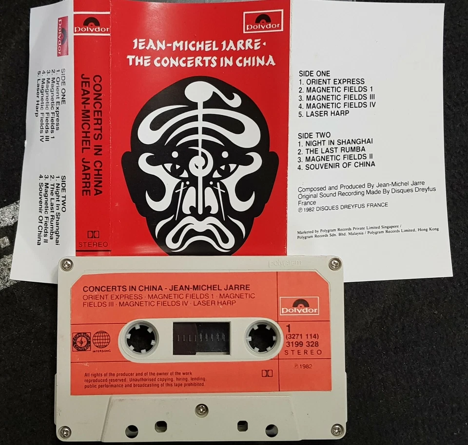 Jean-Michel Jarre – The Concerts In China - 1982 cassette tape + cover excellent - Image 1 of 1