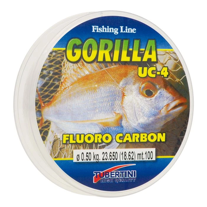 Monofilo GORILLA UC-4 TUBERTINI 0,50 mm FLUOROCARBON 100 MT uc 4 invisibile FILO - Immagine 1 di 1