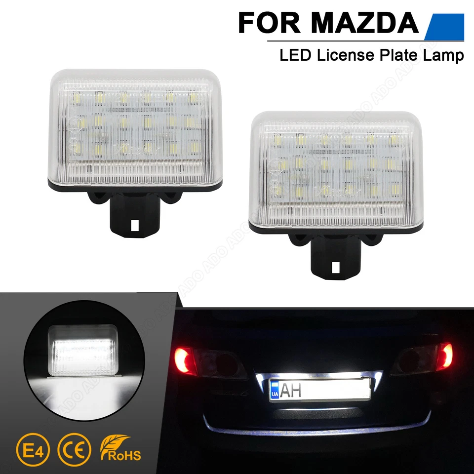 2x Led Kennzeichenbeleuchtung für Mazda 6 GG GY GH CX-5 CX5 CX7 CX-7 Mazdaspeed6 - Bild 1 von 4