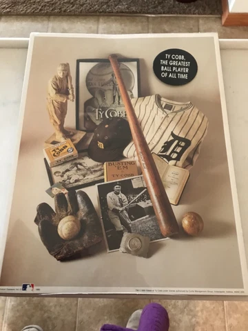 1998 No. 8 The Georgia Peach Ty Cobb Print Framable Collectables Poster Baseball Cover