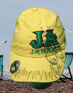 Gorra de béisbol negra para abrir botellas Jamaica con cierre a presión para adultos - Imagen 1 de 9