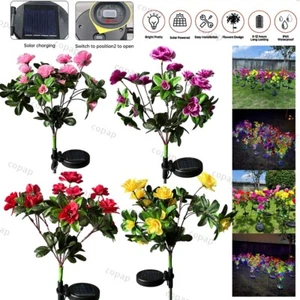 Garten LED Solarleuchte Feuerwerk Solarlampe Außen Solar Blumen Lampe Dekoration - Bild 1 von 14