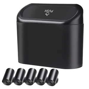 Car Trash Can, 1.0 Liters, Plastic, Trash Can Set, Multi-Purpose, Easy to Instal - Picture 1 of 6