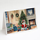 Japanese Chin Cozy Christmas Greeting Cards Envelopes 8 Pack DAC2684GCA7P