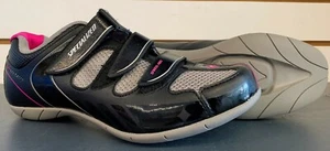 NUEVOS Zapatos de Ciclismo para Mujer Specialized Spirita RBX, Negros y Rosados, Talla 38, 2 Pernos - Imagen 1 de 3